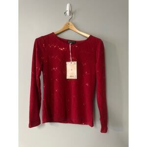 NEW Womens Size M Carolyn Taylor Red Shirt